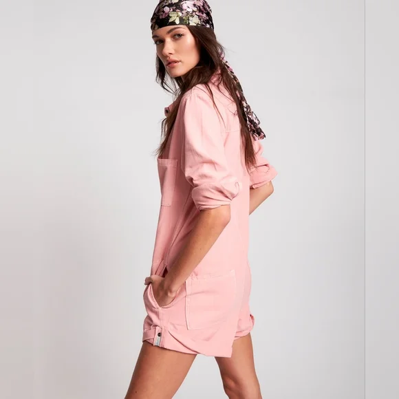 SOLD NWT $199 One Teaspoon Blush Prophecy Jumpsuit XS - Picture 3 of 4